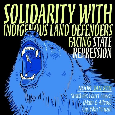 Solidarity with Indigenous land defenders facing state repression.