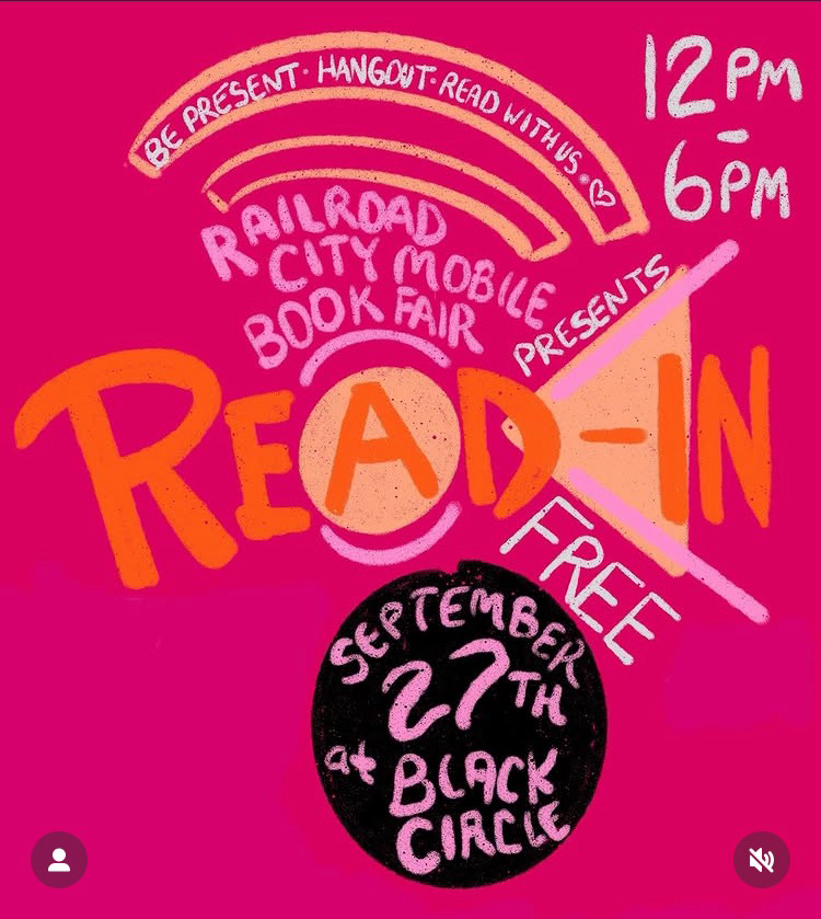 Read-in at Black Circle in Indy on Sept. 27th