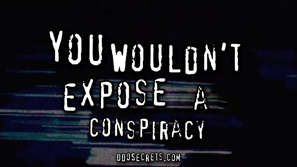 You Wouldn't Expose A Conspiracy
ddosecrets.com