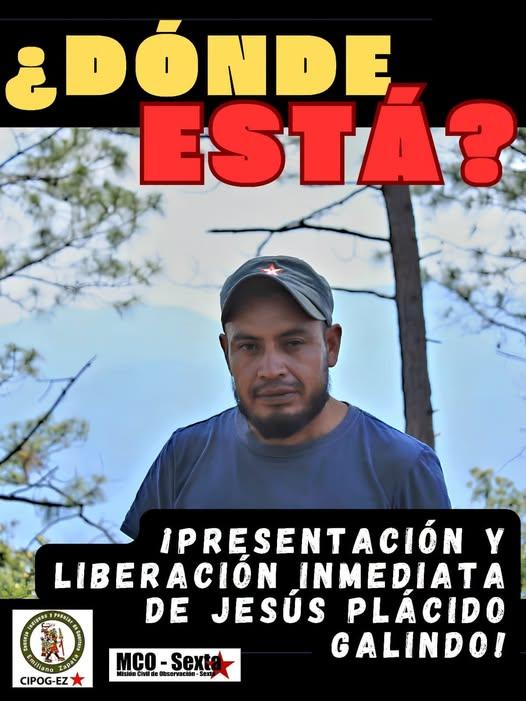 ¿Dónde está Plácido Galindo?